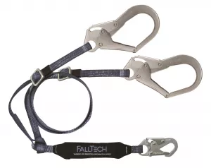 FallTech 826073ADJ ViewPack Y-Leg Lanyard with 1 Snap Hook
