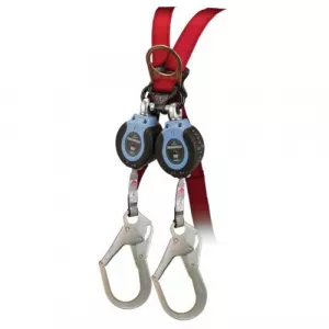 FallTech 82706TB3 DuraTech Twin Leg Web Self-Retracting Device