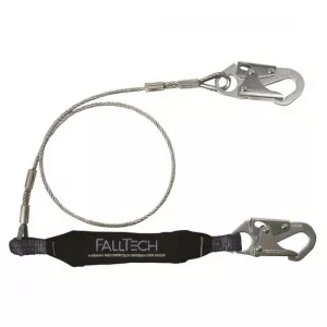 FallTech 8357 ViewPack 6' Single Leg Lanyard/ Vinyl-Coated Cable