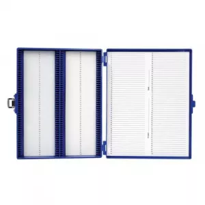 Heathrow Scientific HS15994M 100 Place Premium Microscope Slide Box