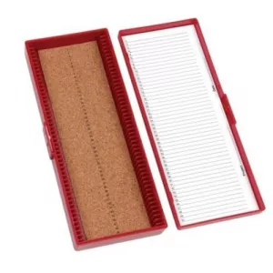 Heathrow Scientific HS15996B 50 Place Premium Microscope Slide Box