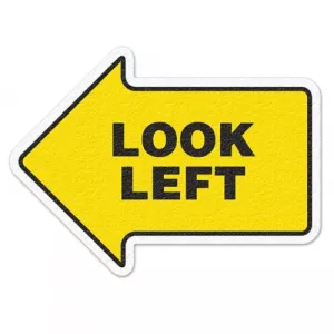 Incom FS1019V Look Left Floor Sign