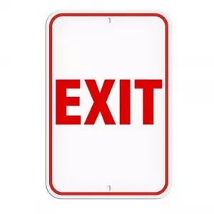 Incom PSS1013R Parking Sign "Exit"