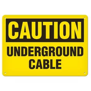 Incom SA2048V Caution Sign "Underground Cable" 7" x 10"