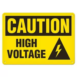 Incom SA2052V Caution Sign "High Voltage" 7" x 10"