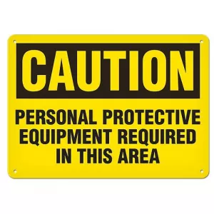 Incom SA2055A Caution Sign "Personal Protective ..." 7" x 10"