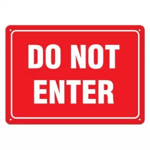 Incom SA5079V Sign "Do Not Enter", 7" x 10", Adhesive Vinyl