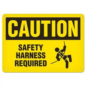 Incom SC2010A 14" x 20" Aluminum Sign "Caution - Safety..."