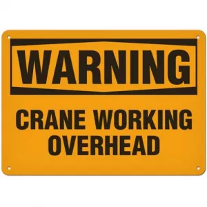 Incom SC3051P Sign "Warning - Crane Working Overhead"