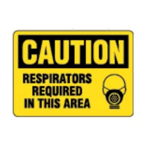 Incom SS2024P Sign "Caution - Respirators Required in This..."