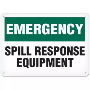 Incom SS5046A Sign "Emergency - Spill Response Equipment"