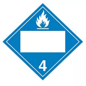 Incom TT430TBPIN Placard, Water Reactive Substances
