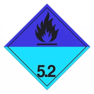 Incom TT521SS Class 5.2 Orga-nic Peroxides Placard, Rigid Plastic