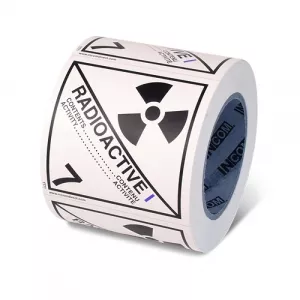 Incom TT71V Class 7 Radioactive Materials Cat.1 Shipping Label