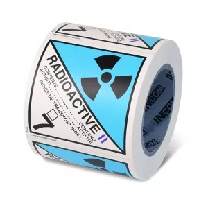 Incom TT72P Class 7 Radioactive Materials Cat.2 Shipping Label