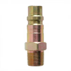 Interstate Pneumatics CPH861 1/2" x 3/8" MPT Industrial Coupler Plug