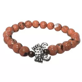 Low Tide Crab Bracelet on Coral Shell and Copper Bead