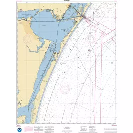 NOAA Nautical Chart - 11307OG Aransas Pass to Baffin Bay