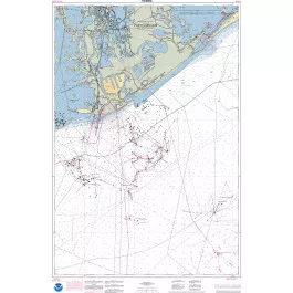 NOAA Nautical Chart - 11346OG Port Fourchon and Approaches