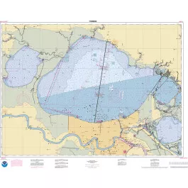 NOAA Nautical Chart - 11369OG Lakes PontChart -rain and Maurepas