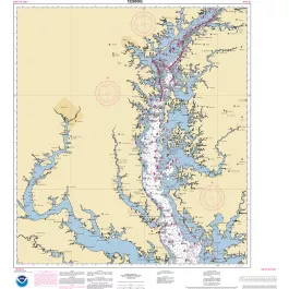 NOAA Nautical Chart - 12280OG Chesapeake Bay