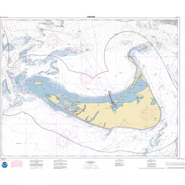 NOAA Nautical Chart - 13241OG Nantucket Island