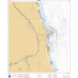NOAA Nautical Chart - 14928OG Chicago Harbor