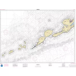 NOAA Nautical Chart - 16500OG Unalaska l. to Amukta l.