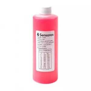 Sensorex B104 pH 4.01 Buffer Solution, Red, 1 Pint/473ml