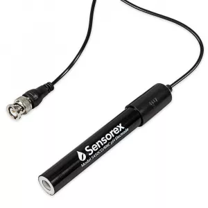 Sensorex S450C/BNC Single Junction pH Sensor, Flat Surface, 15mm