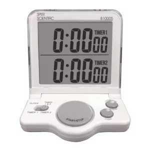 Sper Scientific 810005C White Large Display Timer with Certification
