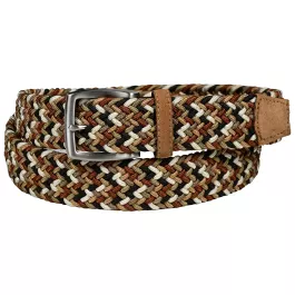 Torino Woven Stretch Belt / Sunset Tan