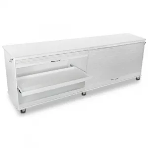 TrippNT 50593 White Large Polyethylene Mobile Lab Cabinet