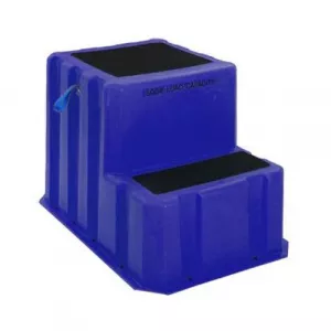 US Roto Molding NTXST-2 BL Extra Large 2 Step Stool / Stand, Blue
