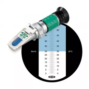 Vee Gee Scientific 43015 BX-50 Handheld Refractometer, 0-50% Brix