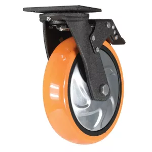 Vestil CST-E6-8X2PUP-SWTB Thread Guard Caster, Swivel w/ Total Brake