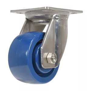 Vestil CST-F-SS-4X2SP-S Polyurethane (Solid) Caster, Swivel, 4" x 2"