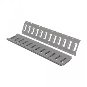 Vestil E-TRK-2-GY-4PK Steel E-Track, 2 Ft. Length, 4 Pack, Gray