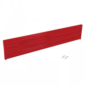 Vestil GR-F3R-BO-7-RD Structural Guard Rail Section, Red, 7 ft