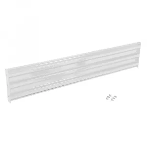 Vestil GR-F3R-BO-7-WT Structural Guard Rail Section, White, 7 ft