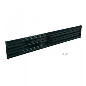 Vestil GR-F3R-BO-8-BK Structural Guard Rail Section, Black, 8 ft