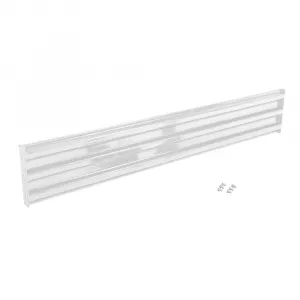 Vestil GR-F3R-BO-8-WT Structural Guard Rail Section, White, 8 ft