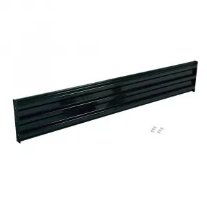 Vestil GR-F3R-BO-9-BK Structural Guard Rail Section, Black, 9 ft