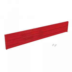 Vestil GR-F3R-BO-9-RD Structural Guard Rail Section, Red, 9 ft