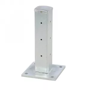Vestil GR-F3R-BO-TP18-HDG 3 Rib Rail Bolt-On Post, Galvanized
