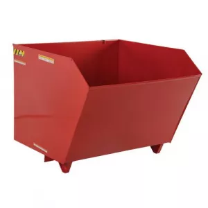 Vestil H-25-HD-SR Self Dumping Hopper, 0.25 CY, Red