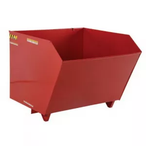 Vestil H-50-LD-SR Self Dumping Hopper, 0.5 CY, Red