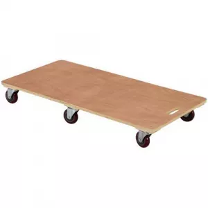 Vestil HDOS-2448-6SW Hardwood Dolly, Solid Deck