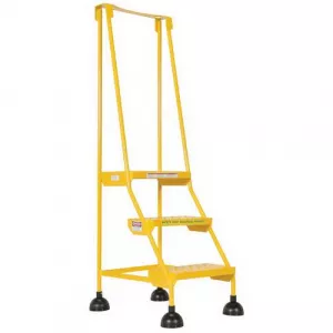 Vestil LAD-3-Y-P Spring Loaded Roll Ladder, Perforated