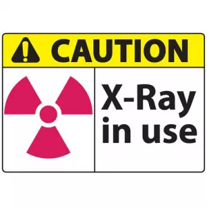 Zing Green Products 20070 Safety Sign, "Caution X-Ray In Use"